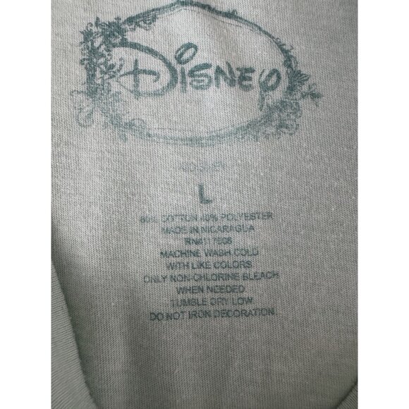 Disney Mint Green Alice in Wonderland L Graphic Tee Tea Party? Y2K 90s Long Fit - Picture 4 of 6